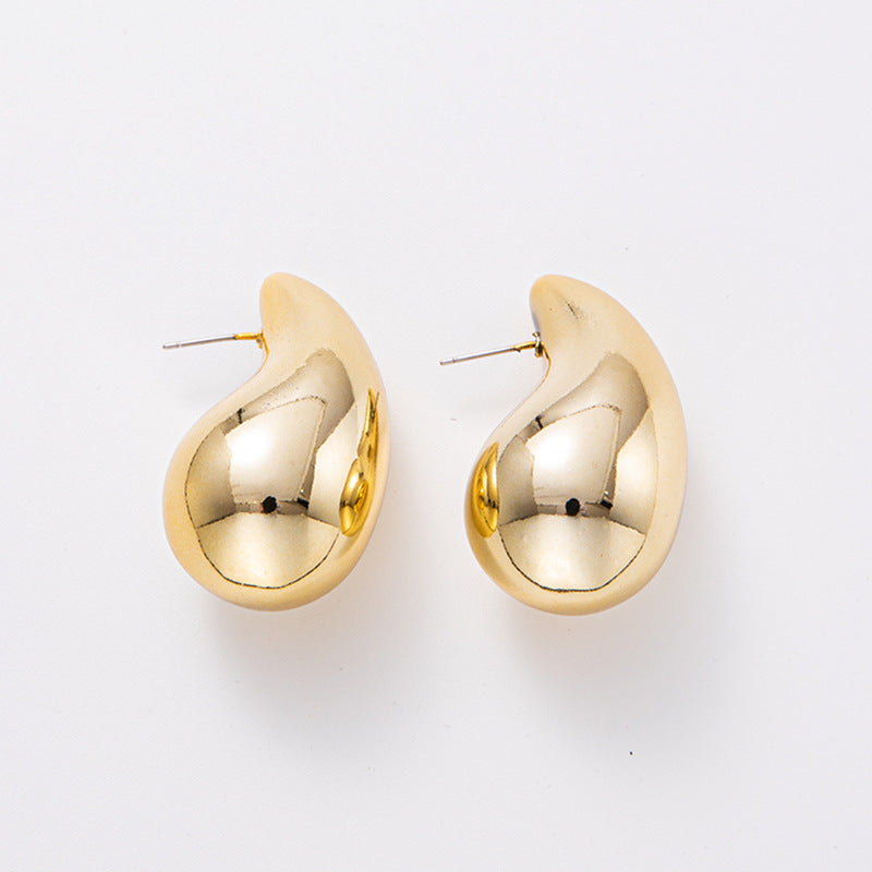 Wholesale Water Droplet Electroplated Acrylic Earrings